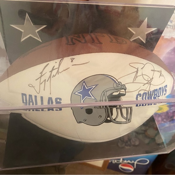 Vintage 90s Authentic Autographed Dallas Cowboys Super Bowl Champs Football - Picture 4 of 10